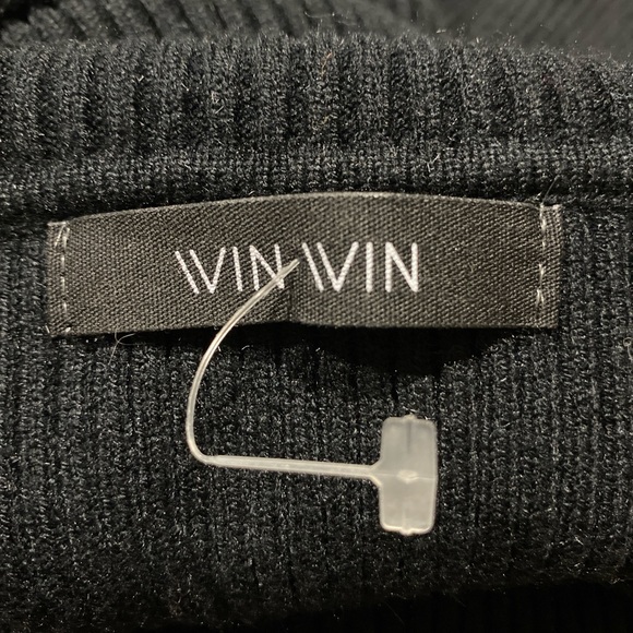 NWOT Dolls Kill Black Distressed Turtleneck Dress, Size Small - Picture 7 of 7